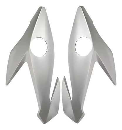 Bananinha Par de Carenagens Laterais do Farol Paramotos Honda Cg 160 Titan Fan 2022 a 2024 Prata