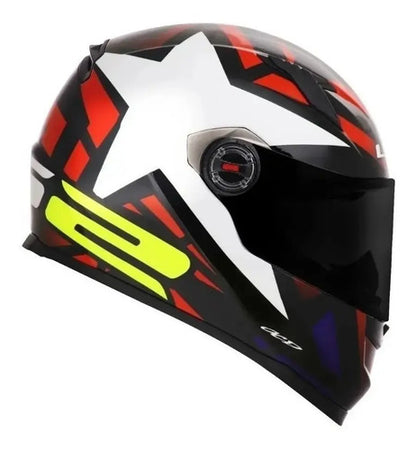 Capacete LS2 FF358 Starwar Branco Vermelho Tamanho 56/S