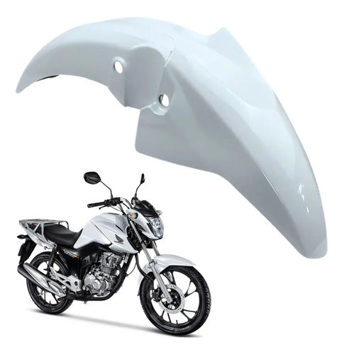 Paralama Dianteiro sem Suporte Paramotos Honda Cg 160 Fan 2022 a 2024 Branco