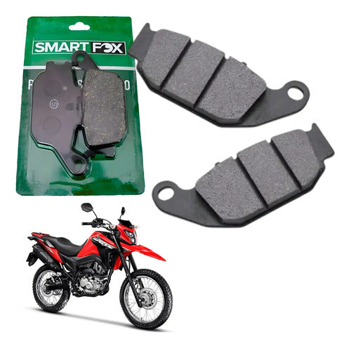 Pastilha de Freio Traseira Smartfox Honda Bros 160 Xre 190 Cb 250f Twister Crf 250l
