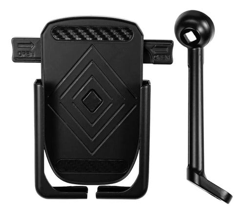 Suporte de Celular para Retrovisor Motocom MT500-2 Giro 360 4 a 7 Polegadas