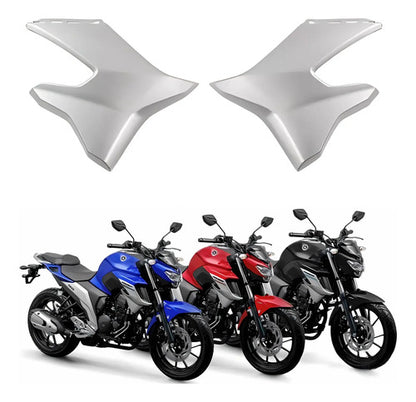 Par de Abas do Tanque Inferiores Paramotos Yamaha Fazer Fz25 250 Prata