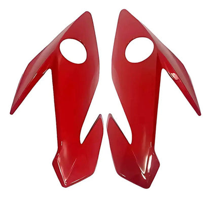 Par de Bananinhas Carenagens Laterais do Farol Paramotos Honda Cg 160 Titan Fan 2022 a 2024 Vermelho