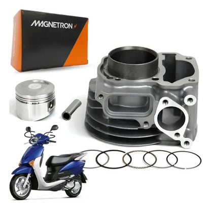 Kit Cilindro Pistão e Anéis Magnetron Honda Lead 110 2010 a 2015