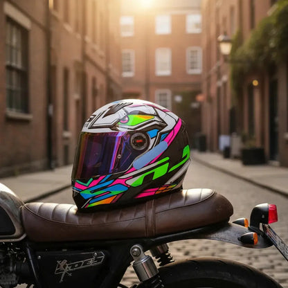 Capacete LS2 FF358 Xdron Rosa Brilhante