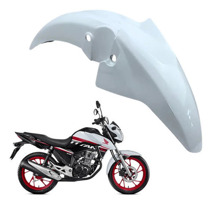 Paralama Dianteiro sem Suporte Paramotos Honda Cg 160 Titan 2016 a 2022 Branco Perolizado