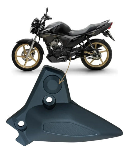 Tampa do Estribo Pedaleira Esquerda Yamaha Factor 125 2019 em diante Factor 150 2018 em diante Preto