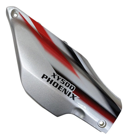 Tampa Lateral Direita Iron Shineray Phoenix 50 Xy 50q 2011 a 2018 Prata