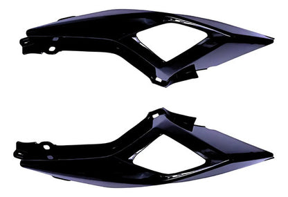 Par de Rabetas Laterais Paramotos Yamaha Fazer Fz25 250 2018 a 2025 Preto Brilhante