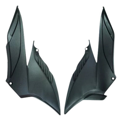 Par de Tampas Laterais em Plástico ABS Paramotos Honda Cb 300r 2009 a 2015 Preto