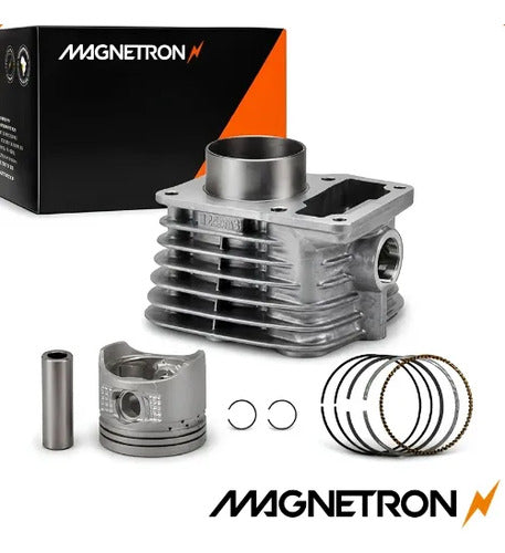 Kit Cilindro Pistão e Anéis Magnetron Shineray Jet 50 125 2023