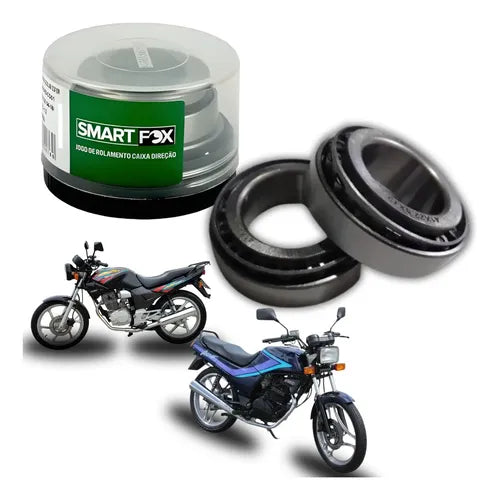 Caixa de Direção com Rolamentos Cônicos Smartfox Honda Cg 125 Titan Today Cbx 150 Aero 200 Strada
