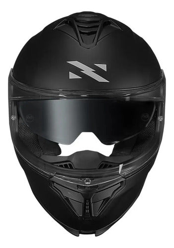 Capacete Norisk Strada II Solid com Óculos Solar Interno Preto Fosco