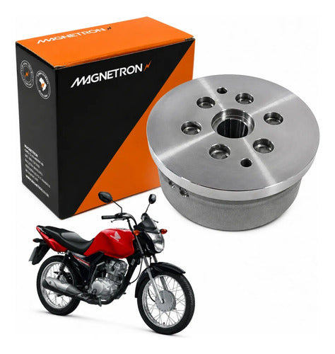 Volante do Magneto Partida a Pedal Magnetron Honda Cg 125 Fan Cargo 2009 a 2015
