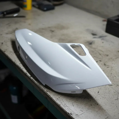 Rabeta Lateral Esquerda Iron Shineray Jet 50 2023 a 2025 Branco