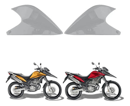 Par de Abas do Tanque Superiores Paramotos Honda Xre 300 2010 a 2012 Sem Pintura
