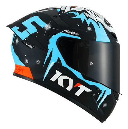 Capacete KYT TT-Course Jaume Masia Winter Test Preto Brilhante Tamanho 60/L