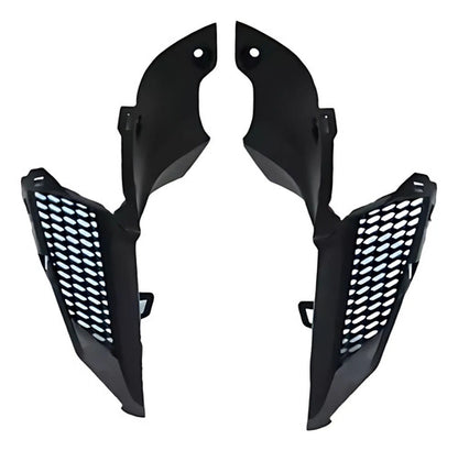 Par de Acabamentos do Duto de Ar da Aba do Tanque Paramotos Yamaha Fazer Fz25 250 Preto