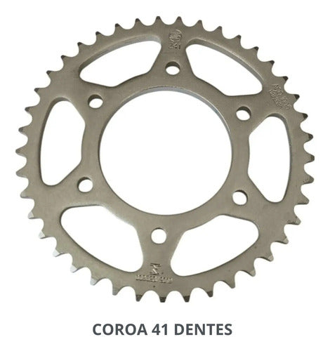 Kit Relação Smartfox sem Retentor Yamaha Fazer 150 2014 a 2021 428H 126L 41/14T