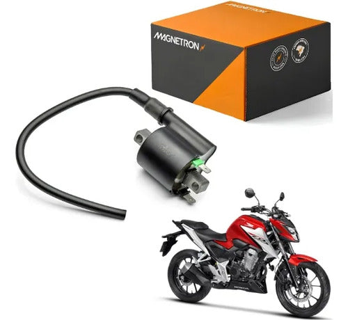 Bobina de Ignição Magnetron Honda Cg 150 Fan Cg Bros 160 Titan Fan Start Cb 300f Twister