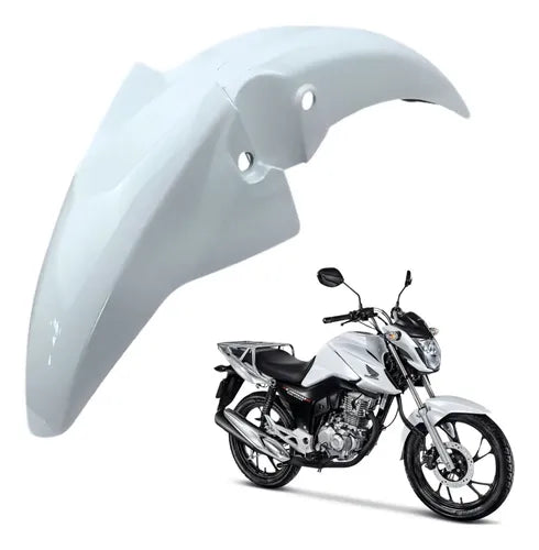 Paralama Dianteiro sem Suporte Paramotos Honda Cg 160 Fan 2022 a 2024 Branco