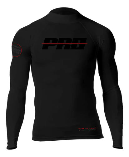 Camisa Blusa Lycra Prolife Proteção Uv Elastano Preta Longa Preto