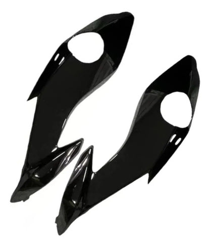 Par de Carenagens Laterais do Farol Paramotos Honda Cg 160 Fan Start 2022 a 2024 Preto Brilhante