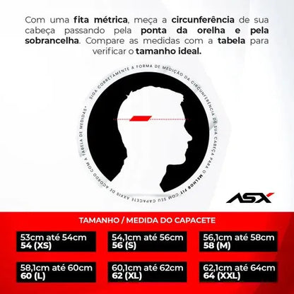 Capacete Aberto ASX City Air Solid Preto Fosco