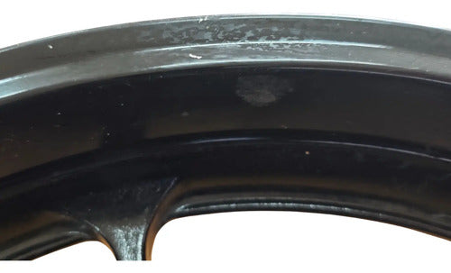 Roda Liga Leve Traseira Yamaha Fazer Fz25 250 2018 a 2025 Yzf-R15 2024 a 2025 Preto Avariada
