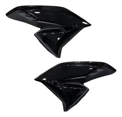 Par de Abas do Tanque Paramotos Honda Cg 160 Fan 2022 em diante Preto Brilhante