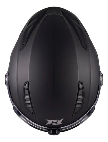 Capacete Escamoteável Axxis Ghostfighter SV Solid com Óculos Solar Interno Preto Fosco Tamanho 60