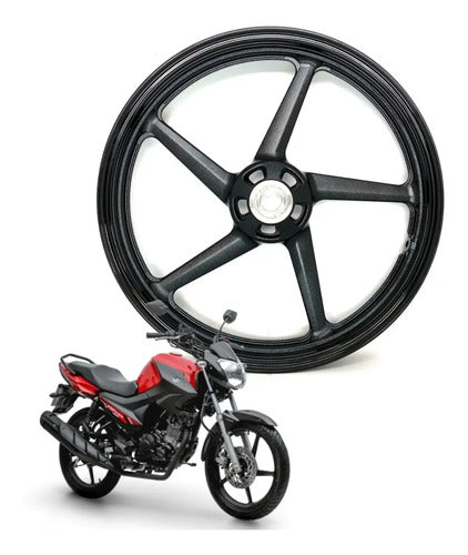 Roda Liga Leve Dianteira Yamaha Factor 125 2019 em diante Factor Fazer 150 2019 a 2025 Aro 18