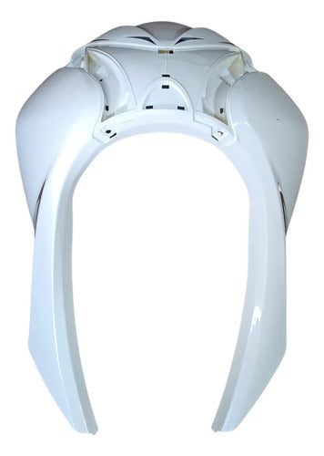 Carenagem Frontal Bico Smartfox Shineray Jet 50 125 2023 a 2025 Branco Perolizado