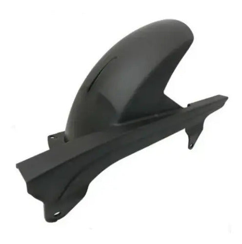 Paralama Traseiro Interno com Capa da Corrente Yamaha Fazer 250 2006 a 2011 Preto