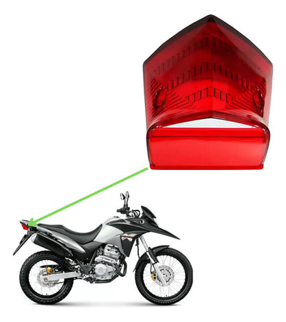 Lente da Lanterna Traseira Paramotos Honda Xre 300 Cb 300r Vermelho