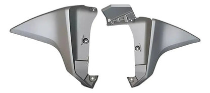 Par de Aletas Abas do Tanque Inferiores Paramotos Honda Xre 300 2013 a 2015 Prata Fosco