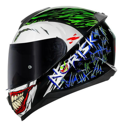 Capacete Norisk Razor Joker Preto Fosco
