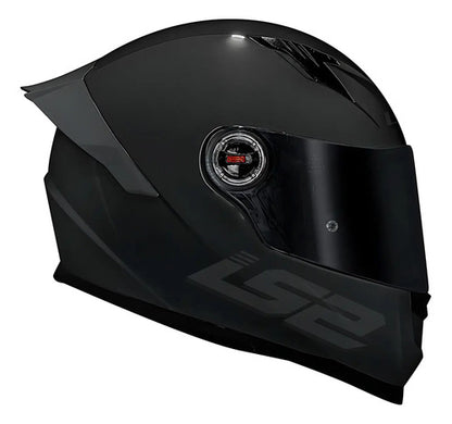 Capacete LS2 FF358 S Solid com Spoiler Preto Brilhante