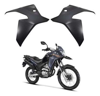 Par de Guias de Ar Abas do Tanque Paramotos Honda Xre 300 2019 em diante Cinza