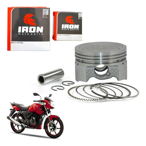 Kit Pistão com Anéis Iron Dafra Apache 150 2011 a 2019 STD