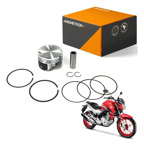 Kit Pistão com Anéis Magnetron Honda Cb 250f Twister 2016 em diante 0,25