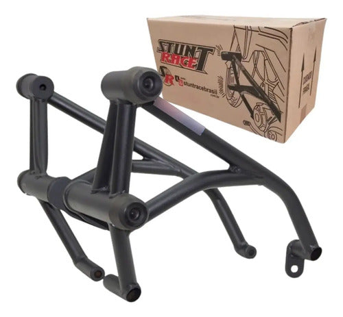 Protetor de Motor Stunt Race Street Cage Yamaha Crosser 150 2014 a 2024 Preto Fosco