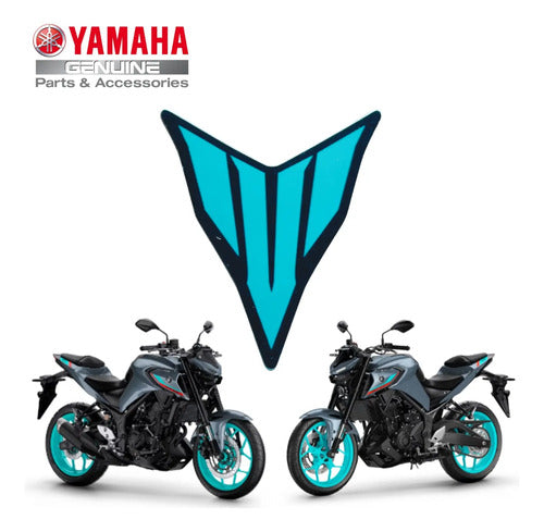 Adesivo Central do Tanque Yamaha Mt-03 2023 a 2024 Ciano