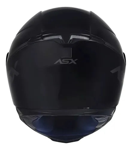 Capacete ASX Eagle Solid Preto Cinza Brilhante