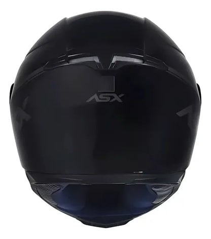 Capacete ASX Eagle Solid Preto Cinza Brilhante