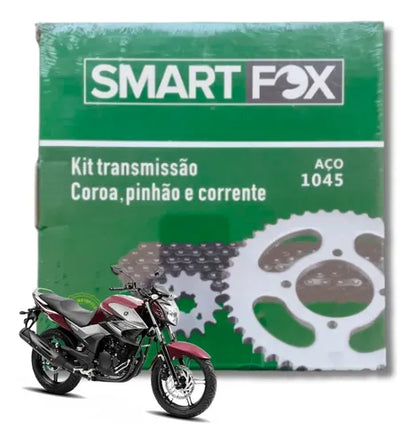 Kit Relação Smartfox sem Retentor Yamaha Fazer 250 2006 a 2017 428H 132L 45/15T