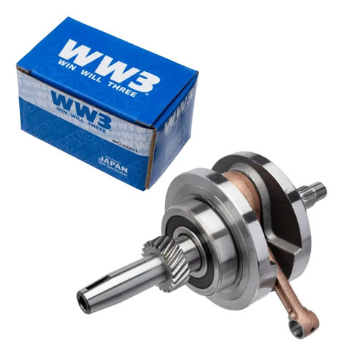 Virabrequim com Biela e Rolamentos WW3 Honda Cg 125 Titan Fan 2002 a 2008