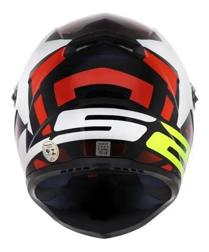 Capacete LS2 FF358 Starwar Branco Vermelho