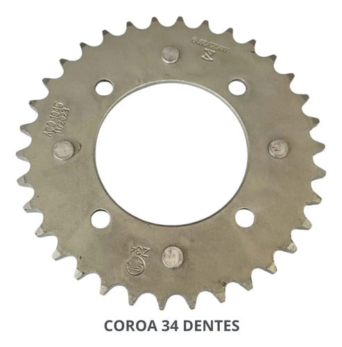 Kit Relação Smartfox sem Retentor Honda Pop 110i 2016 a 2024 428H 104L 34/14T