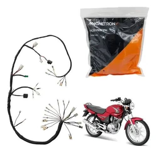 Fiação Chicote Elétrico Principal Magnetron Yamaha Factor 125 2006 a 2008 Partida Elétrica